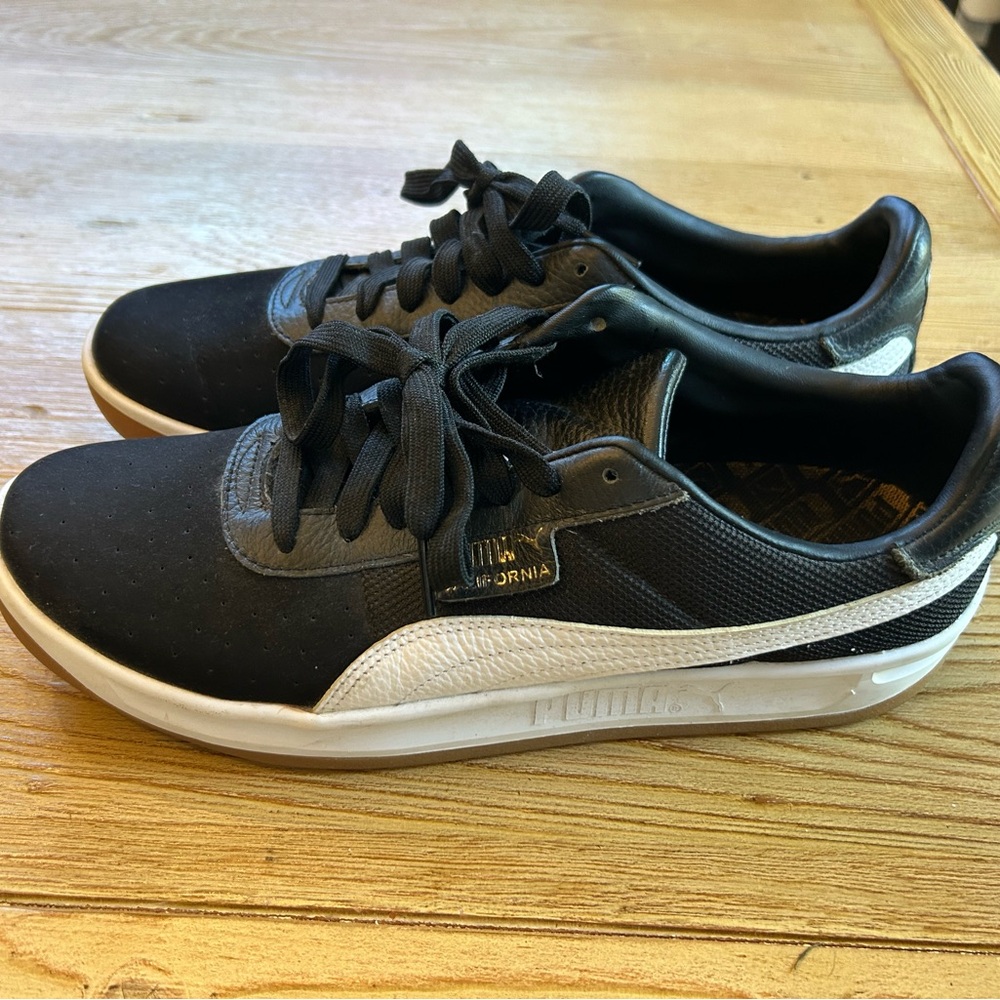 PUMA California Sneakers – Black & White